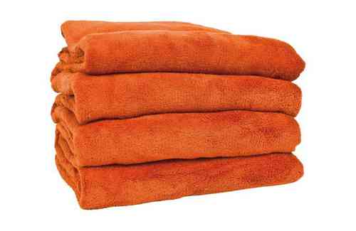 manta de cama de microfibra NARANJA